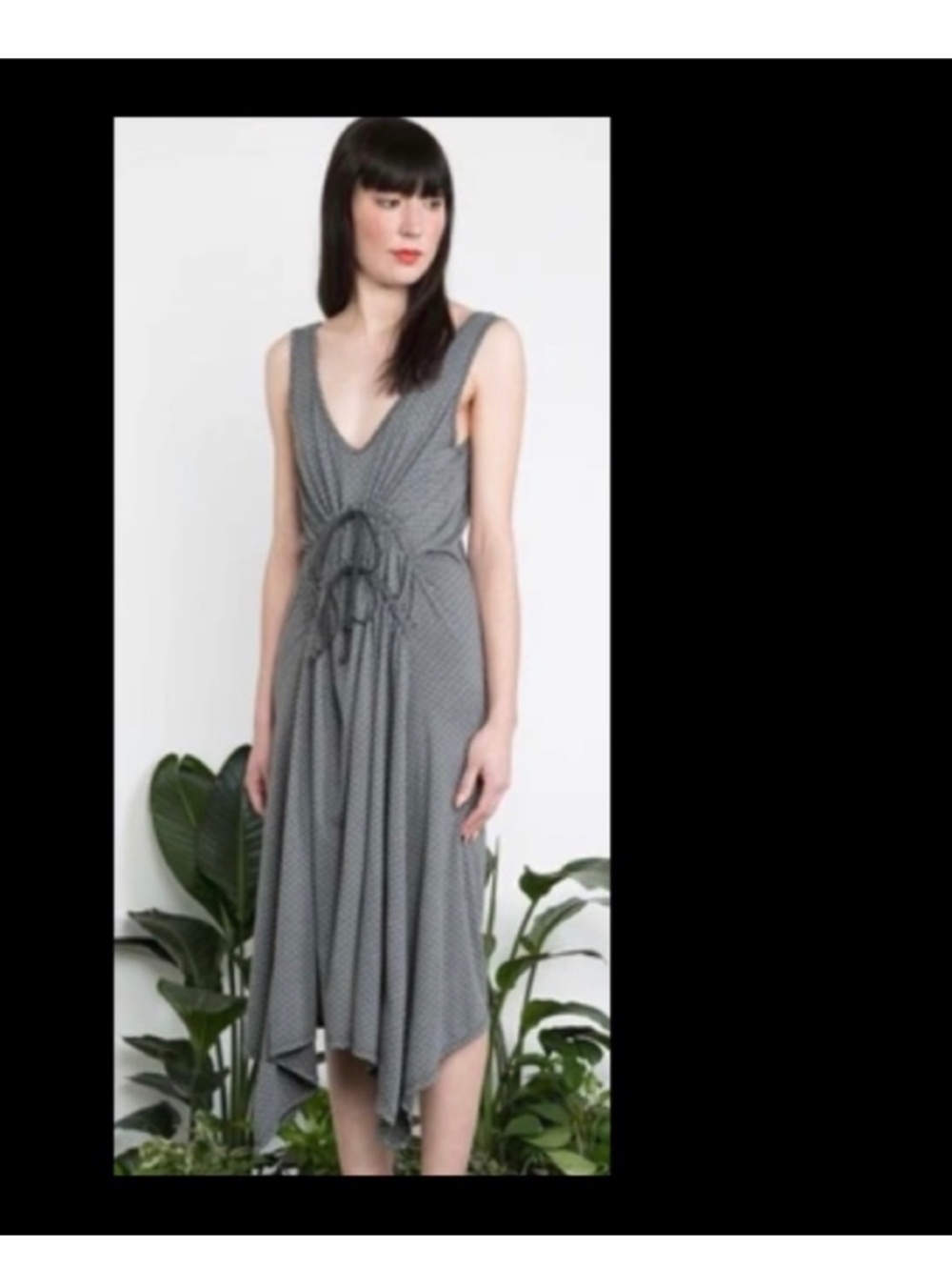 Prairie Underground Rhodes gray polka dot dress~